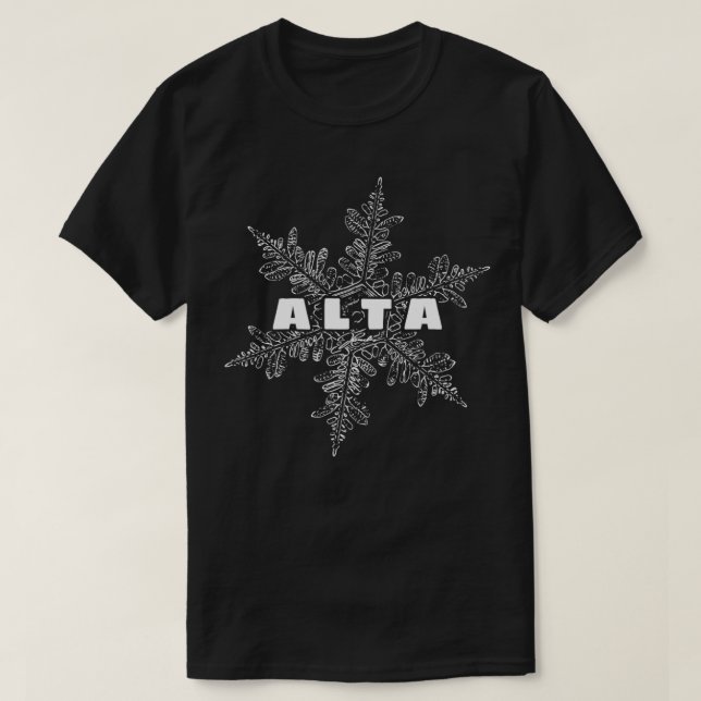 Camiseta Alta Utah Snowflake (Frente do Design)