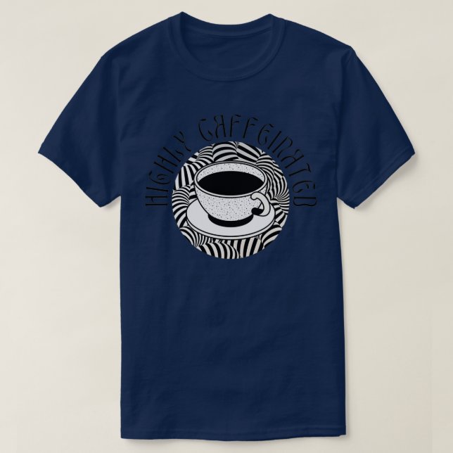 Camiseta Altamente Caffeinado Round Buzz 2 (Frente do Design)