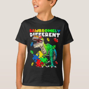 Camiseta Altamente Diferente Dinossauro Autismo Sensibiliza
