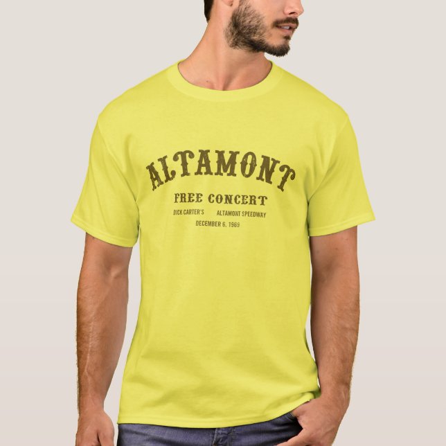 Camiseta Altamont livra o concerto (Frente)