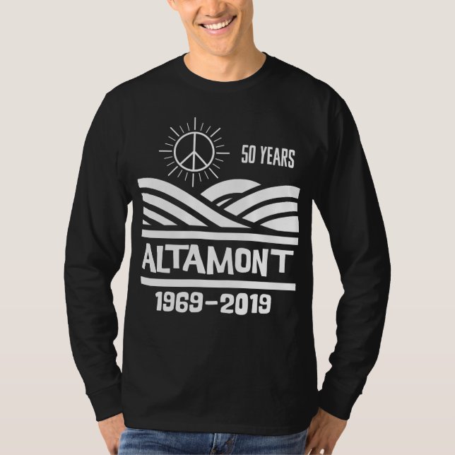 Camiseta Altamont Speedway 1969-2019 50th Anniversary (Frente)