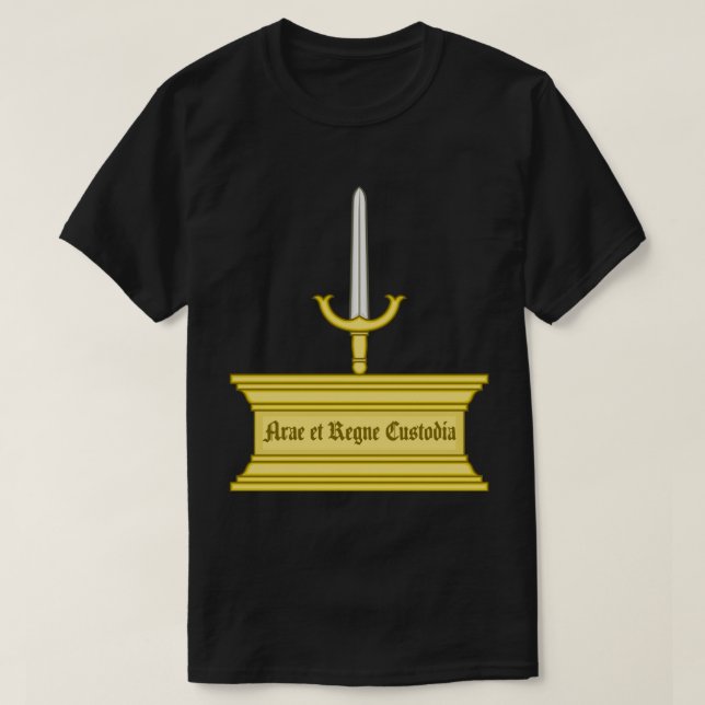Camiseta Altar e Espada Crachá de Mary I (Frente do Design)
