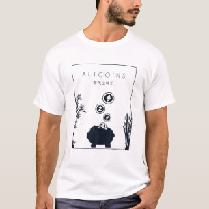 Camiseta Altcoins Chinese Hanzi Crypto Blockchains Cryptocu