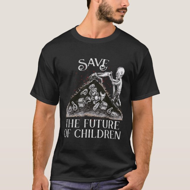 Camiseta Alteração climática de proteção ambiental sem plás (Frente)
