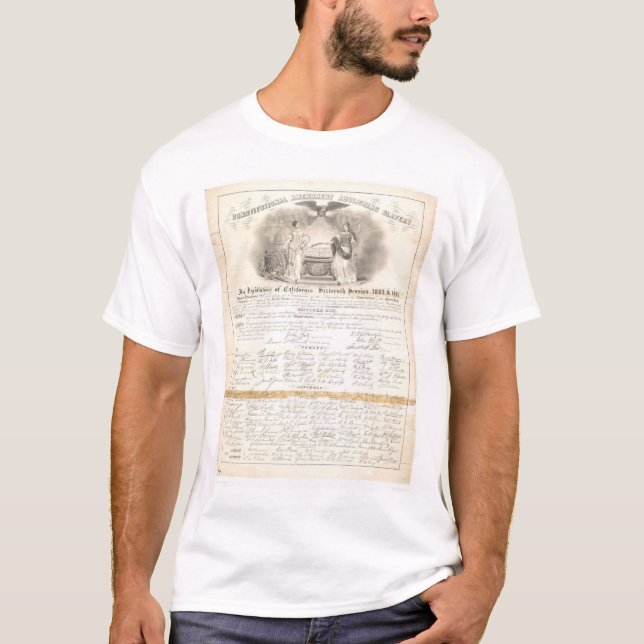 Camiseta Alteração constitucional que abole a escravidão (Frente)