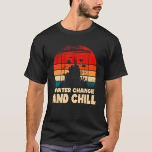Camiseta Alteração Da Água E Enchimento Do Tanque De Peixe