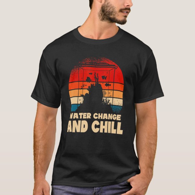 Camiseta Alteração Da Água E Enchimento Do Tanque De Peixe  (Frente)