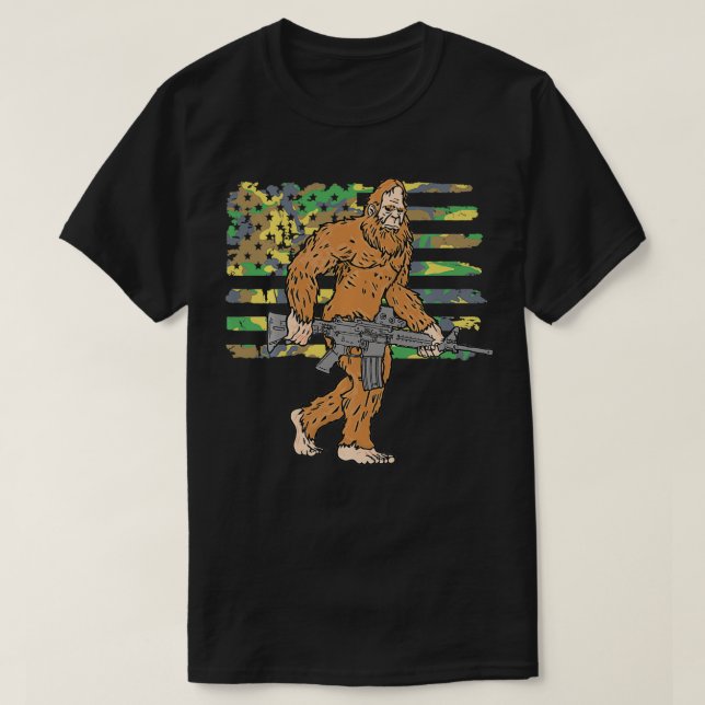 Camiseta Alteração de segundo Bigfoot Direito de Armamento  (Frente do Design)