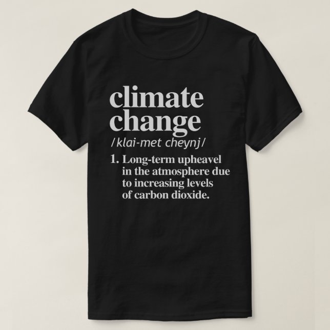 Camiseta Alterações climáticas (Frente do Design)