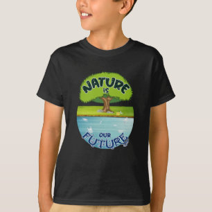 Camiseta Alterações climáticas Futuro Planeta Terra Ideia d