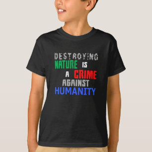 Camiseta Alterações climáticas Terra Futuro Planeta de CO2