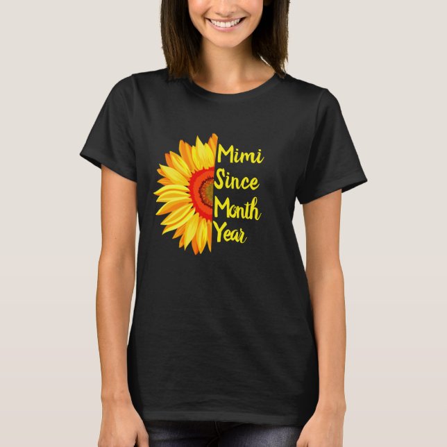 Camiseta Alterar Qualquer Mimi De Texto Desde O Mês Do Ano  (Frente)