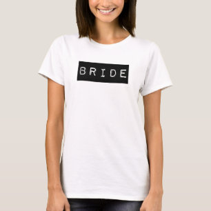 Camiseta Alternativo Bride   Rótulo Preto   FESTA DE CASAME
