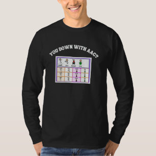 Camiseta Alternativo de consciência AAC Comunicação você pa