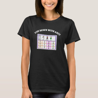 Camiseta Alternativo de consciência AAC Comunicação você pa