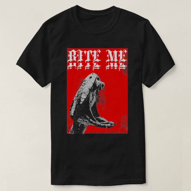 Camiseta Alternativo Roupa Estética Gótico Mulheres Me Mord (Frente do Design)