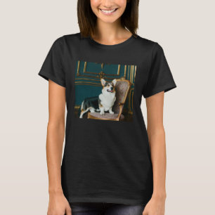 Camiseta Alteza Real Corgi Portrait Cães UK Pembroke Mon