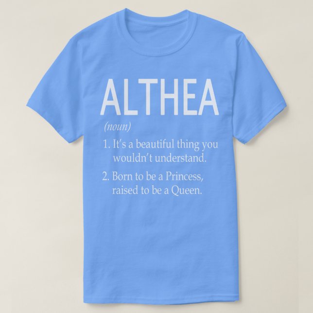 Camiseta Althea Name Gift (Frente do Design)