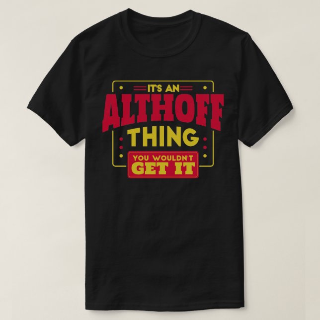 Camiseta Althoff (Frente do Design)