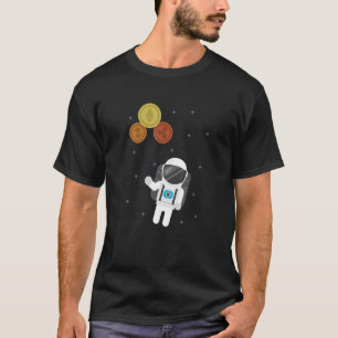 Camiseta Altmoney Astronauta Crypto Blockchain Wallet Crypt