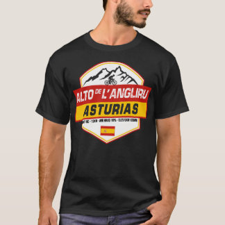 Camiseta Alto De L'Angliru - Espanha de ciclismo