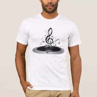 Alto-falante de notas musicais pretas e prateadas