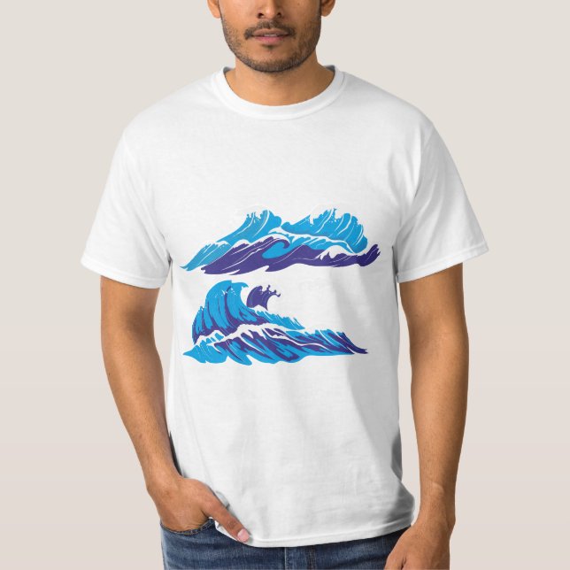 Camiseta Alto Mar e Ondas (Frente)