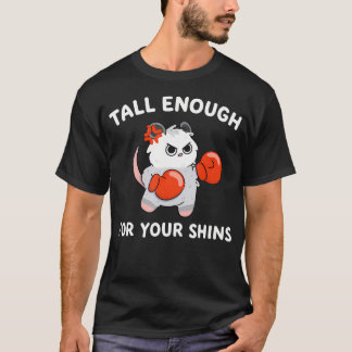 Camiseta Alto o Suficiente Para as Suas Canelas Boxe Engraç