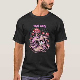 Camiseta Alto Vibes Psicodélicos Mushroom Trippy Hippie Mus