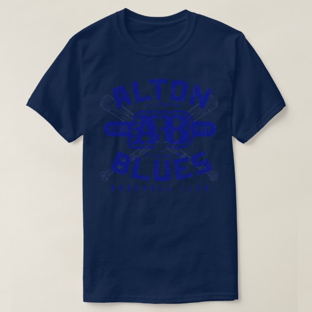 Camiseta Alton Blues Baseball (Frente do Design)