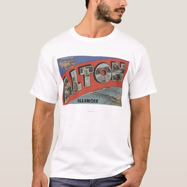 Camiseta Alton, letra ScenesAlton de IllinoisLarge, IL (Frente)
