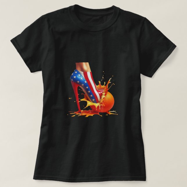 Camiseta Altos Heels Esmagando Laranjas Kamala Harris Tshir (Frente do Design)