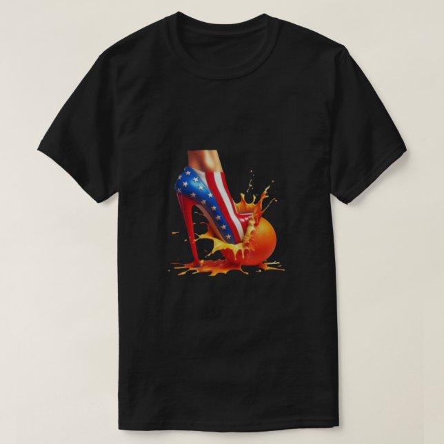 Camiseta Altos Heels Esmagando Laranjas Kamala Harris Tshir (Frente do Design)