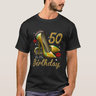 Camiseta Altos saltos entrando no meu 50º aniversário, 50º