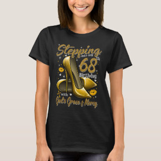 Camiseta Altos saltos entrando no meu 68º aniversário, 68 e