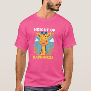 Camiseta Altura da Felicidade Design Girafa