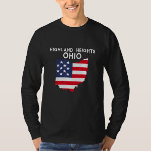 Camiseta Alturas de Ohio EUA Estado América Viagem Ohi