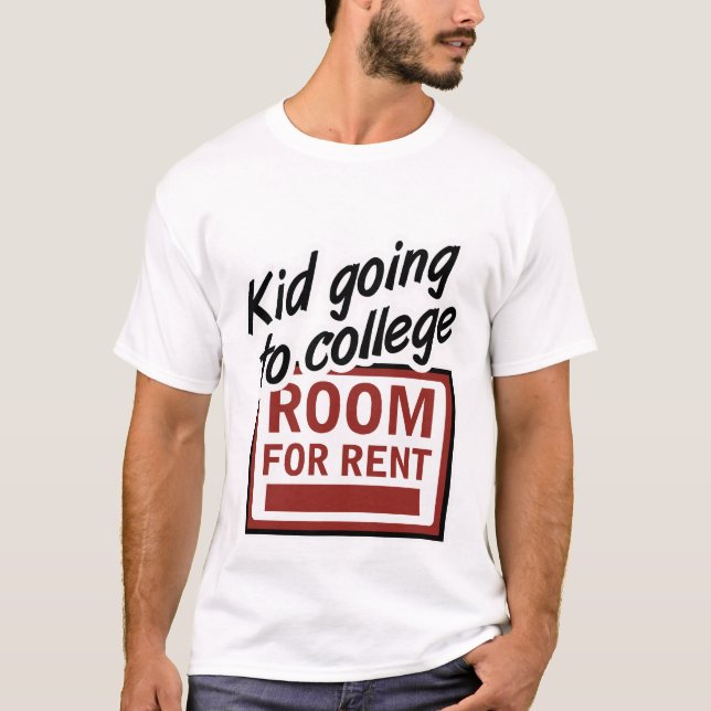 Camiseta Aluguel da sala da faculdade (Frente)