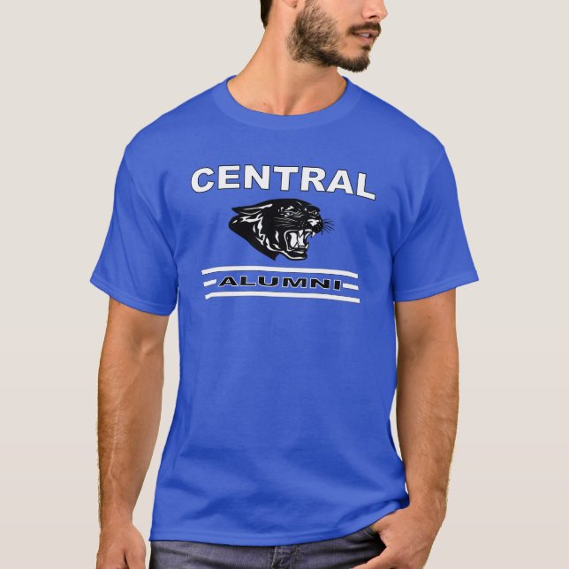 Camiseta Alumínio Central Azul Real Profundo (Frente)