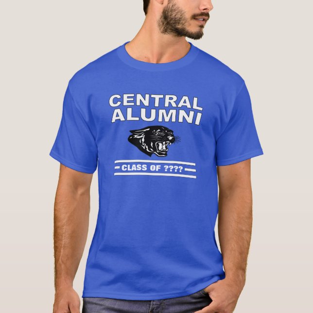 Camiseta Alumínio Central Azul Real Profundo (Frente)
