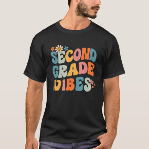 Camiseta Aluno Do segundo Secundário De Groovy Retro