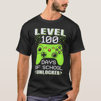 Camiseta Aluno Jogador de Vídeo Game no 100º Dia Professor 