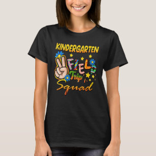 Camiseta Alunos do Jardim de Infância Viagem ao Zoológico d