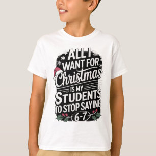 Camiseta Alunos engraçados dizendo 6-7 67 Seis Sete Profess