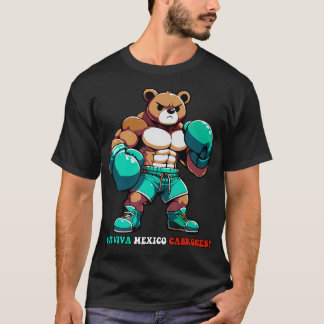 Camiseta Alvarez Mexicano Urso Boxista do Orgulho Mexicano 
