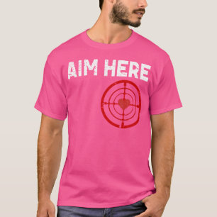 Camiseta Alvo Aqui Dardos Jogadores Alvo Tiro de Bullseye L