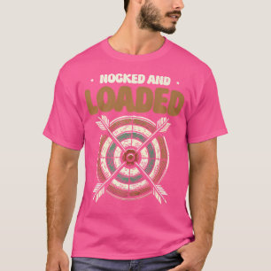 Camiseta Alvo De Arco De Arqueiro Com Nocking E Carregado
