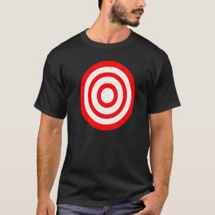 Camiseta Alvo de Dardo de Rodela Britânica Bullseye Alvo