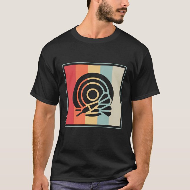 Camiseta Alvo de Dardo de Tabuleiro de Dardos (Frente)