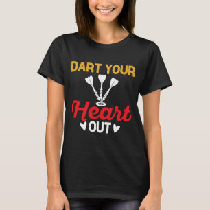 Camiseta Alvo de Dardos, Arremesse com o Coração, Dardo par